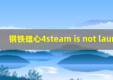 钢铁雄心4steam is not launched